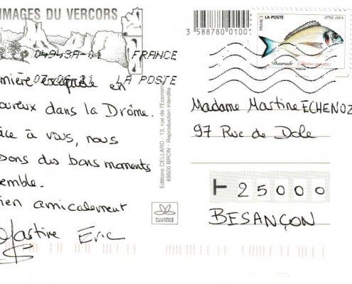 Témoignages carte postale