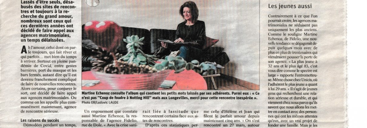 Article de presse l'est republicain 2021