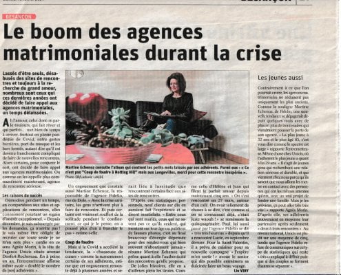 Article de presse l'est republicain 2021