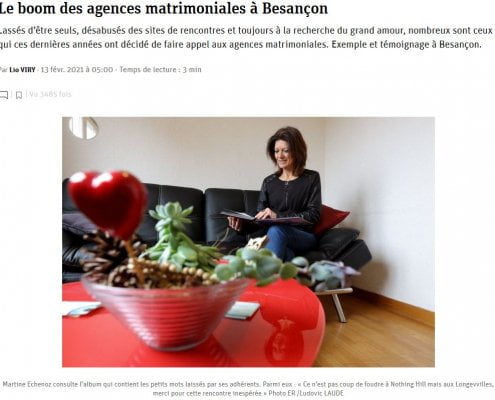 Le boom des agences matrimaniales à besançon