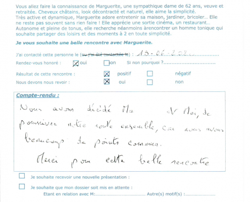 Témoignage compte-rendu